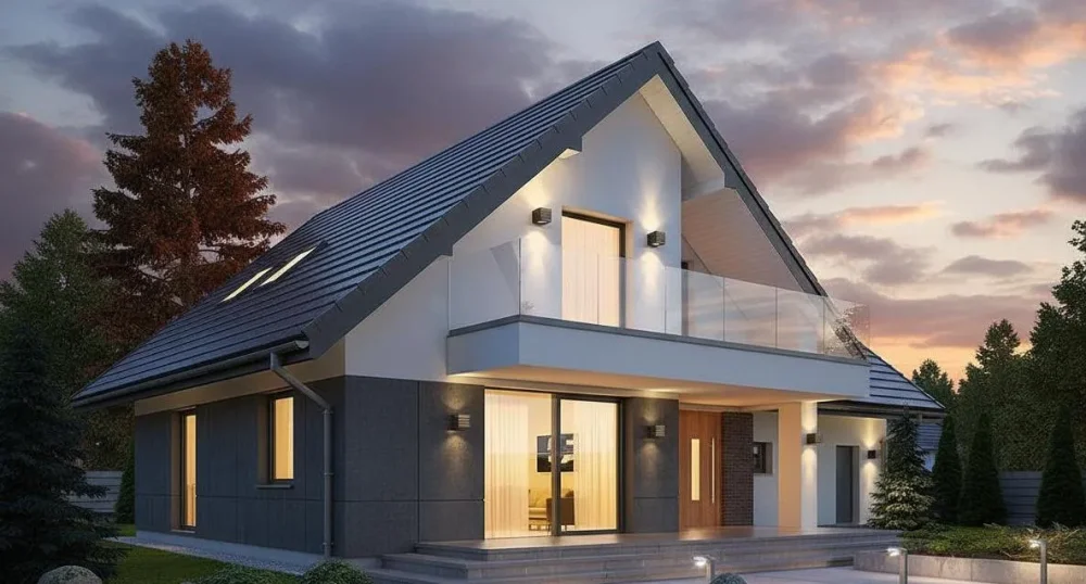 Проект Двухэтажный дом 15 на 15, 237 м2