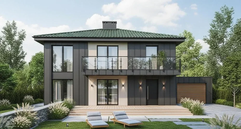 Проект Двухэтажный дом 12 на 13, 234 м2