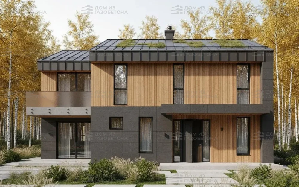 Проект Двухэтажный дом 18 на 14, 254 м2