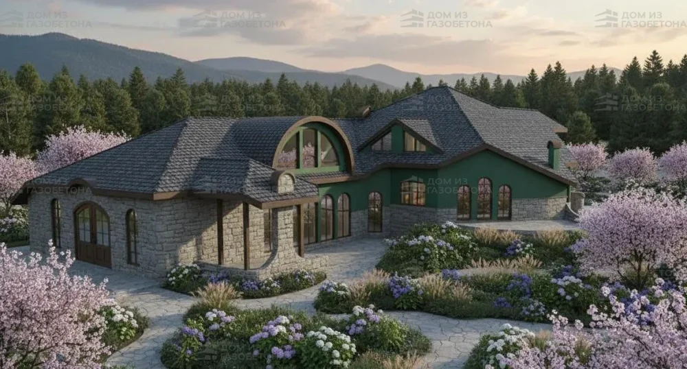 Проект Двухэтажный дом 26 на 37, 697 м2