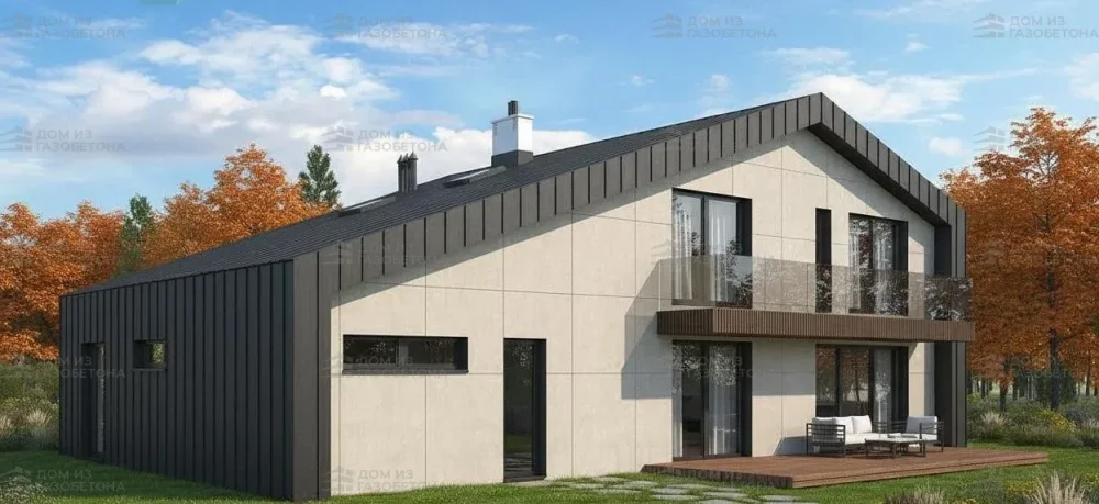 Проект Двухэтажный дом 15 на 10, 213 м2