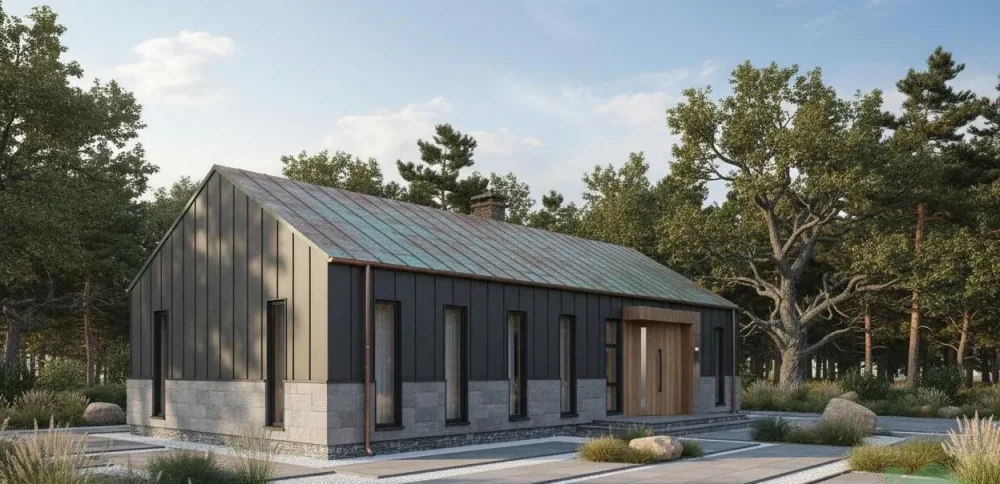 Проект Одноэтажный дом 18 на 11, 139 м2