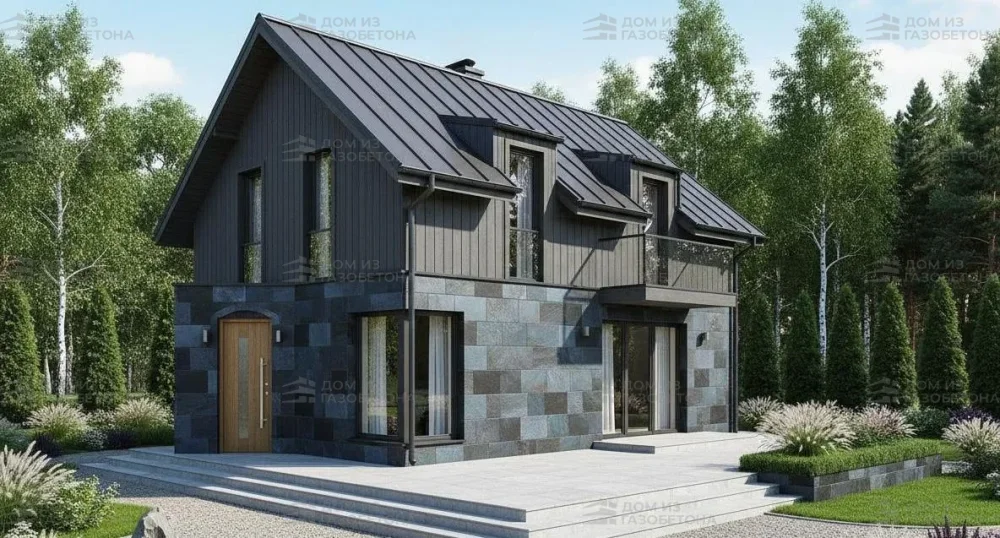 Проект Двухэтажный дом 8 на 11, 106 м2