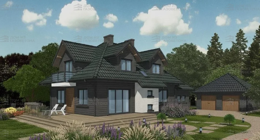 Проект Двухэтажный дом 14 на 11, 219 м2