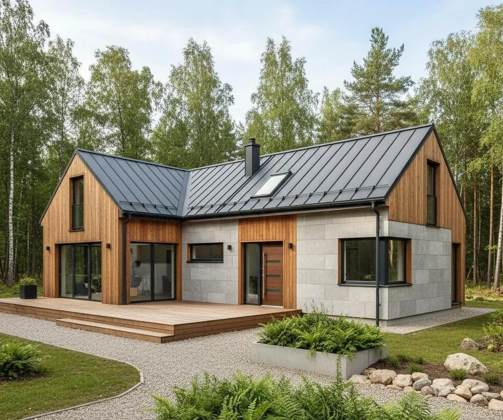 Проект Одноэтажный дом 12 на 12, 97 м2