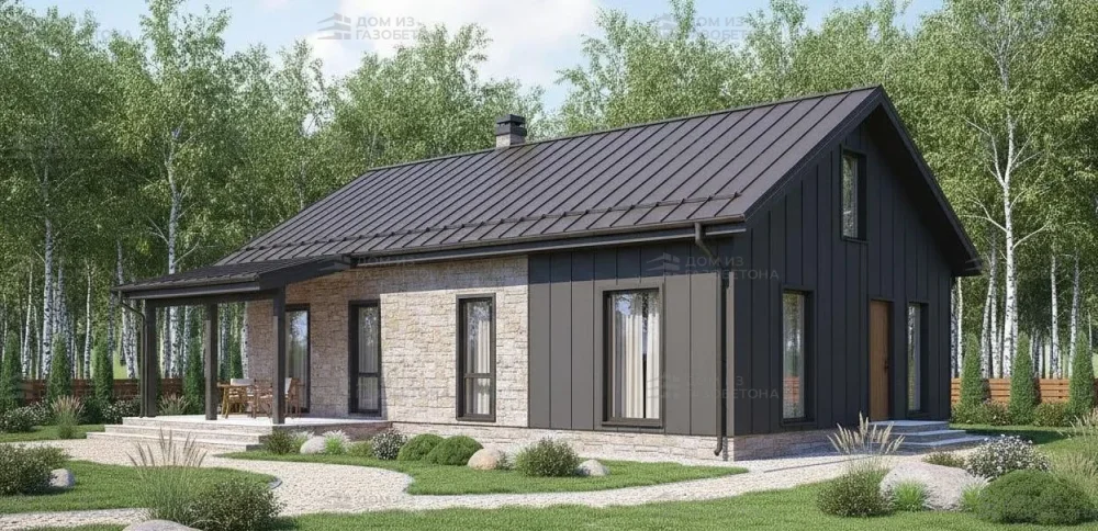 Проект Одноэтажный дом 17 на 10, 125 м2