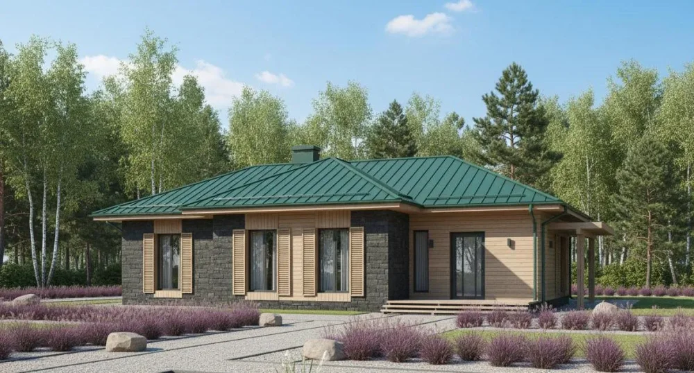 Проект Одноэтажный дом 18 на 16, 147 м2