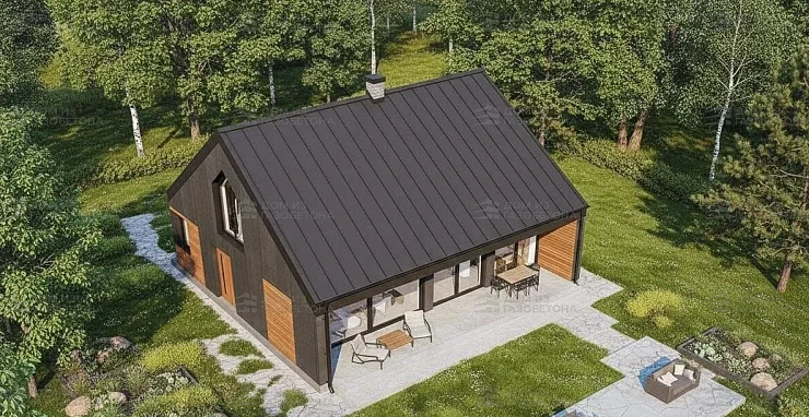 Проект Двухэтажный дом 10 на 12, 151 м2